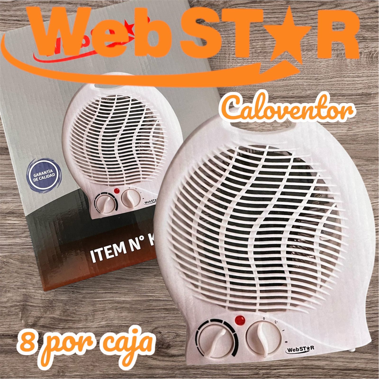 Caloventor WebStar (Caja x 8 unidades)