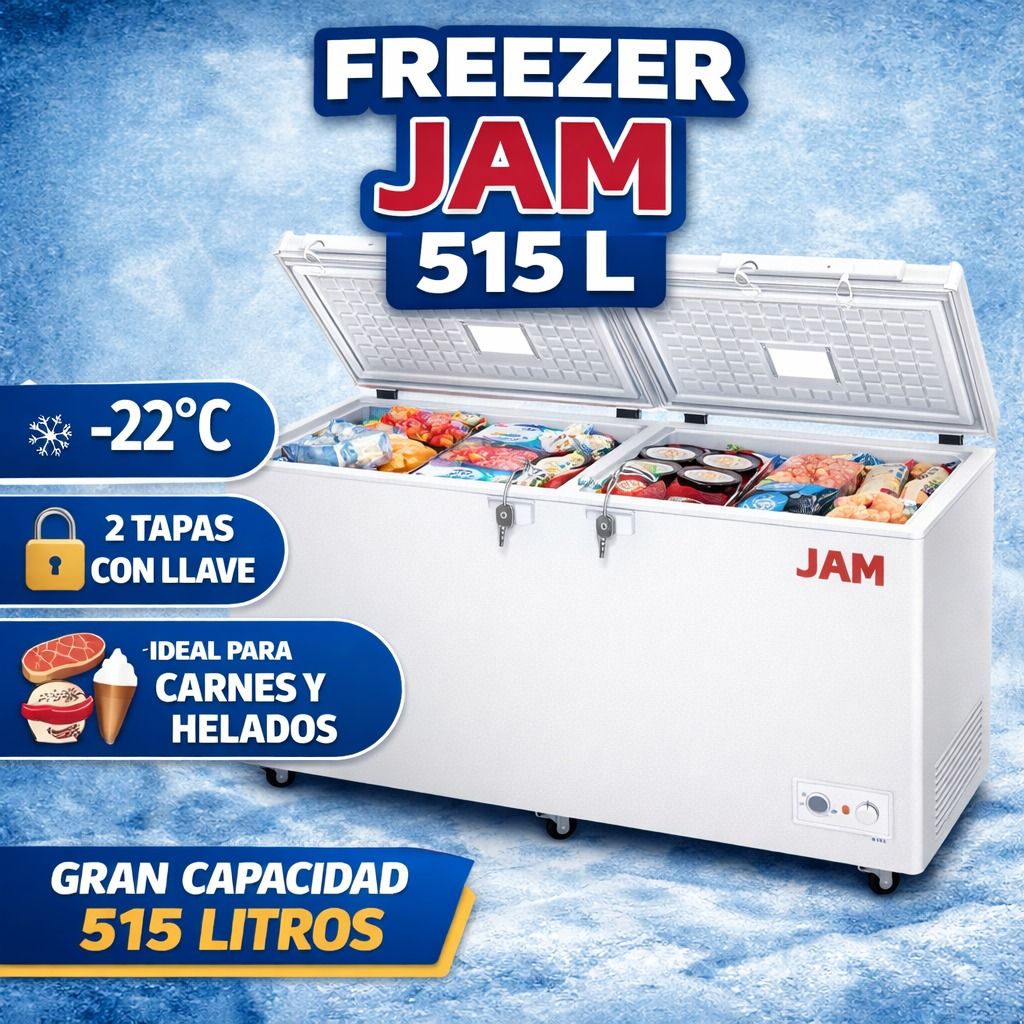 FREEZER Congelador Marca JAM 515 Litros