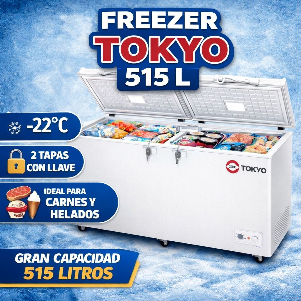 FREEZER Congelador Marca Tokyo / 515 Litros