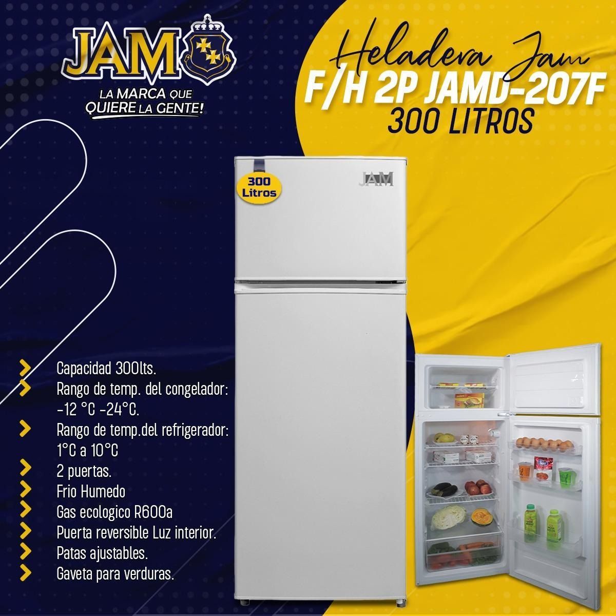 EXHIVIDORAS (VISICOOLER) de 300 litros / Marca JAM