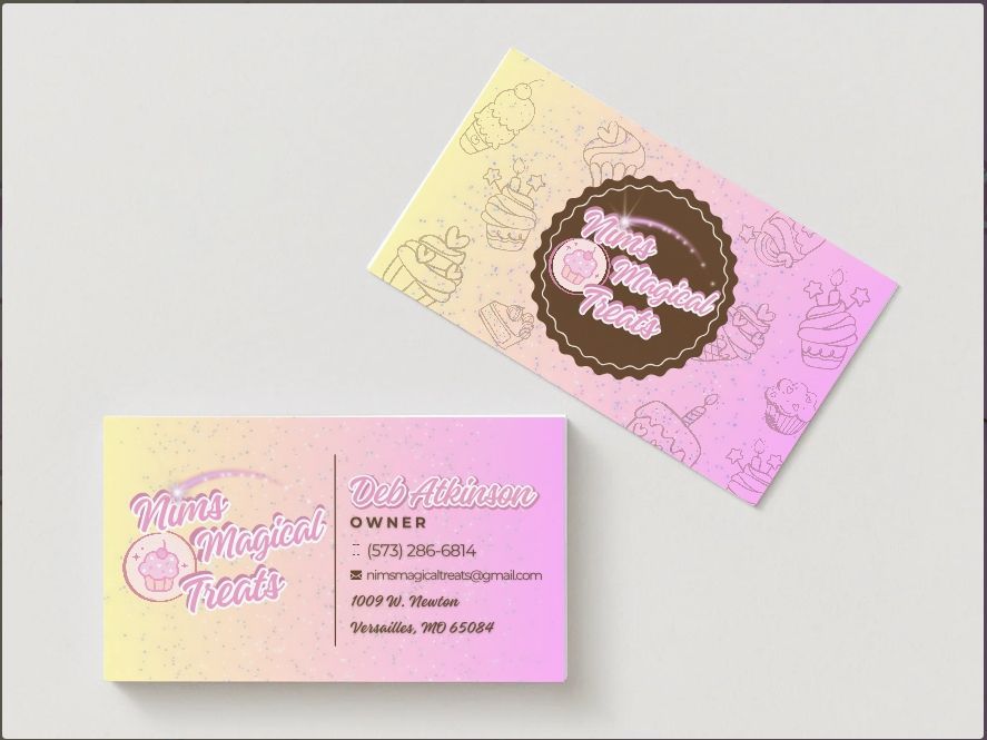 Two business cards for 