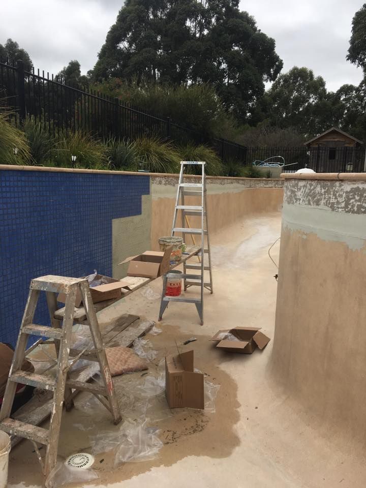 During Pool Tiling - Adelaide, SA - Master Plasterers