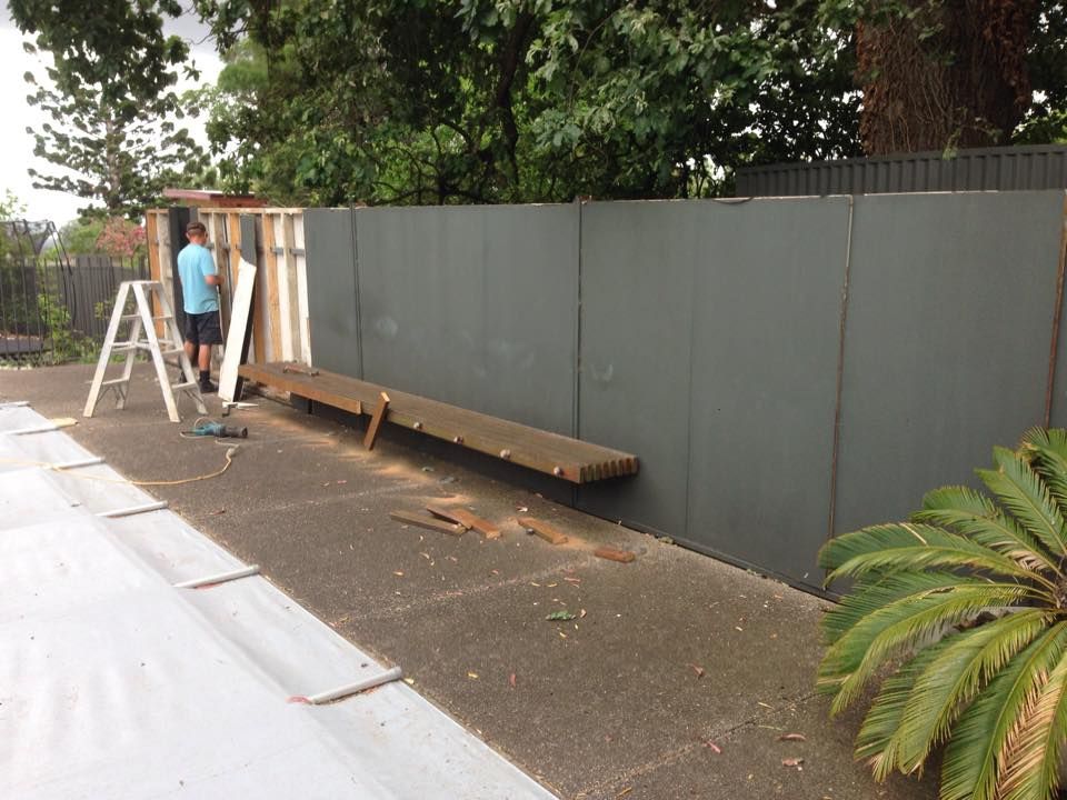 Before Texture Coat on Pool Fence - Adelaide, SA - Master Plasterers