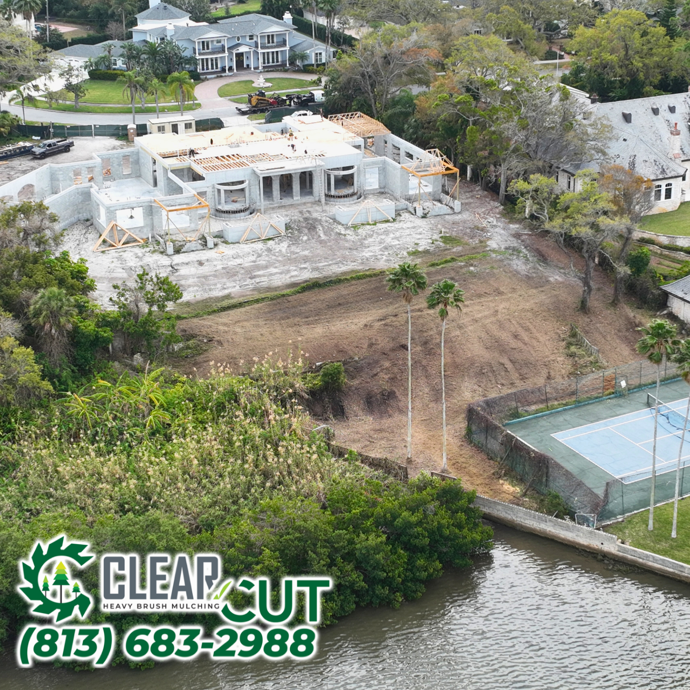 Residential Land Clearing After | Belleair, FL | Heavy Cut Brush Mulching