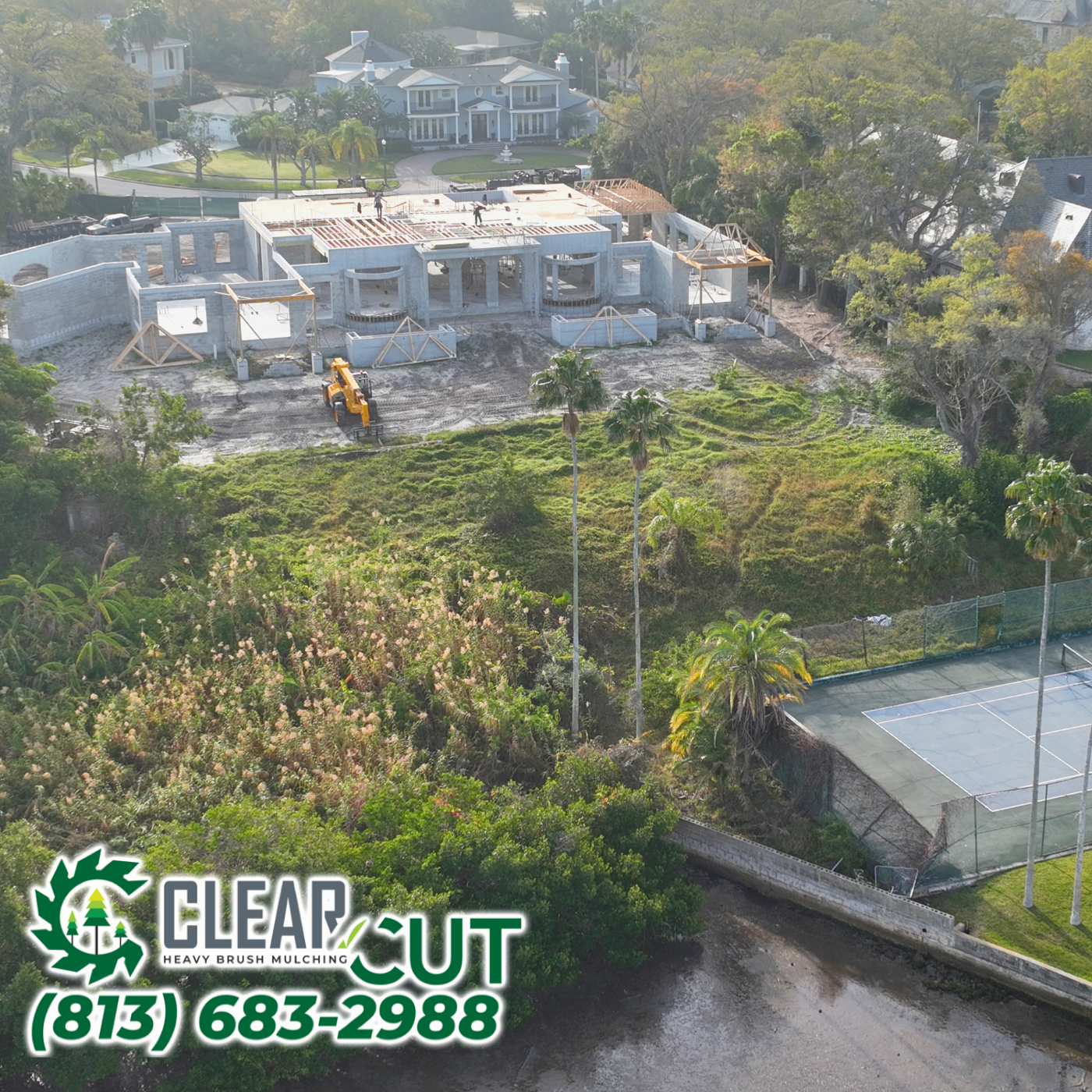 Residential Land Clearing | Belleair, FL | Heavy Cut Brush Mulching