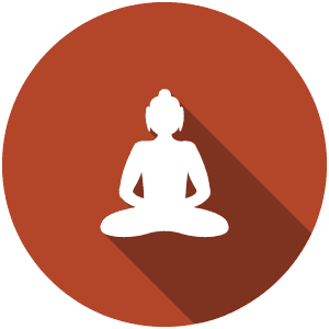 Icoon van een vrouw met een handdoek op haard hoofd