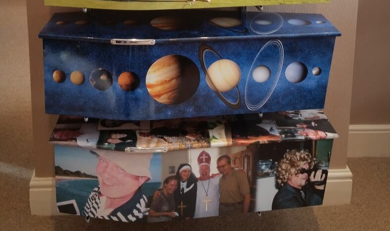 personalised coffin
