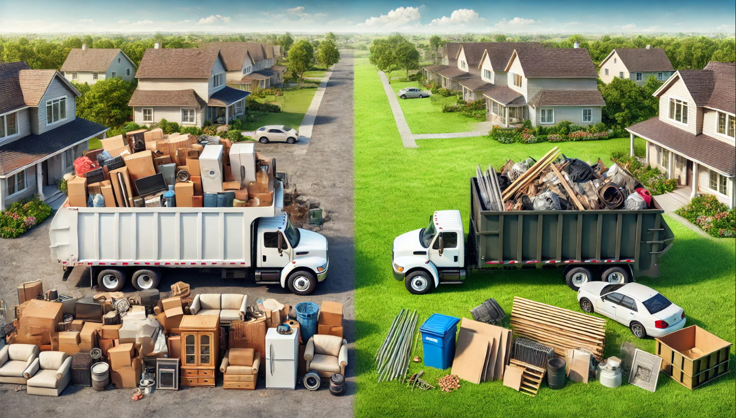 Dumpster Rental vs. Junk Removal header image