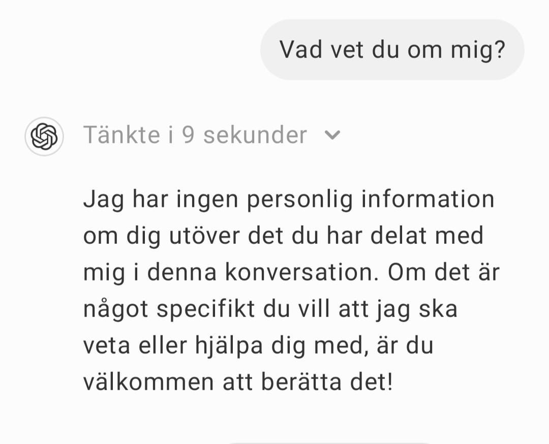 ChatGPT o1 tänker