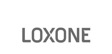 Das Logo von Loxone steht auf weißem Hintergrund.