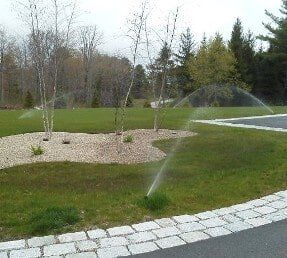 White Garden Wall - Sprinkler Systems