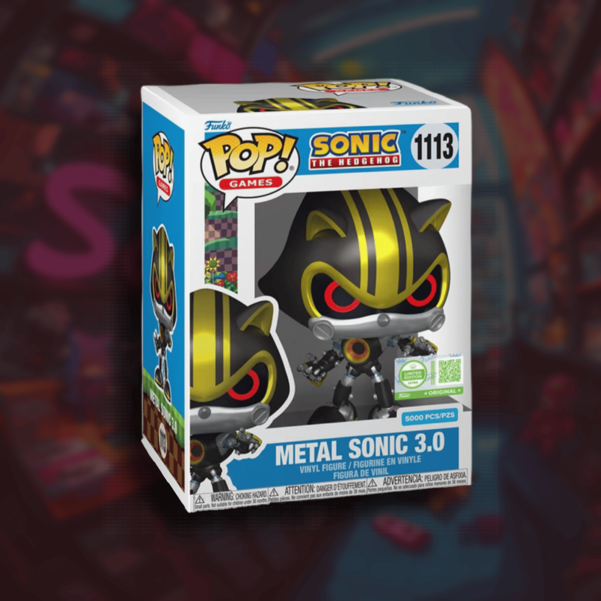 Funko Pop! - Sonic The Hedgehog: Metal Sonic (Metallic, LE5000) Gamestop Exclusive