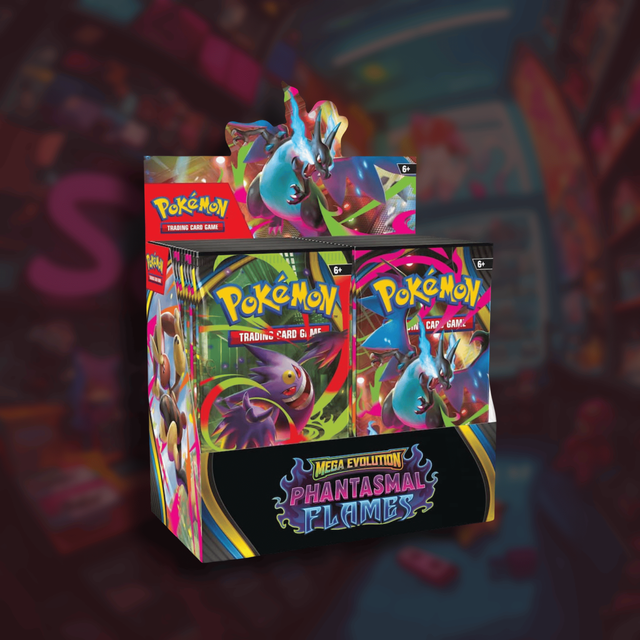 me02 booster box Pokémon ME02 Phantasmal Flame Booster – www.pokefaust.ch main image 0
