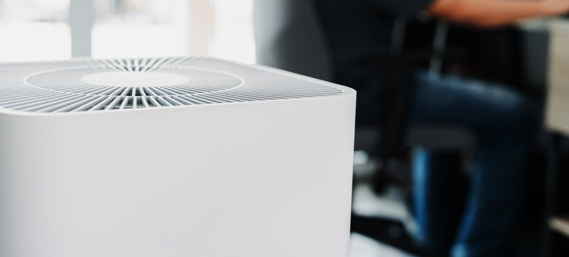 small air purifier in the office