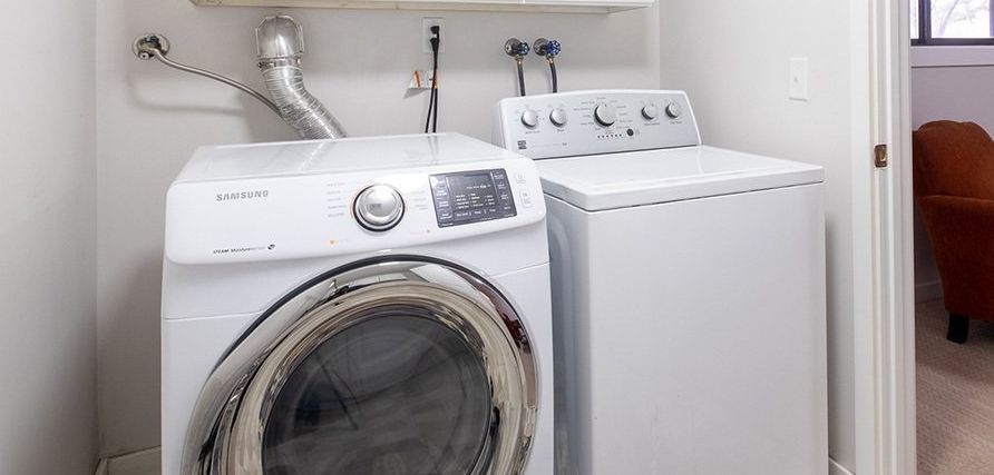 washer and dryer with dryer vent in Grand Rapids, MI home