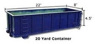 20 Yard Container | Fayetteville, NC | Cumberland Septic Services Inc.