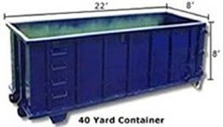 40 Yard Container | Fayetteville, NC | Cumberland Septic Services Inc.