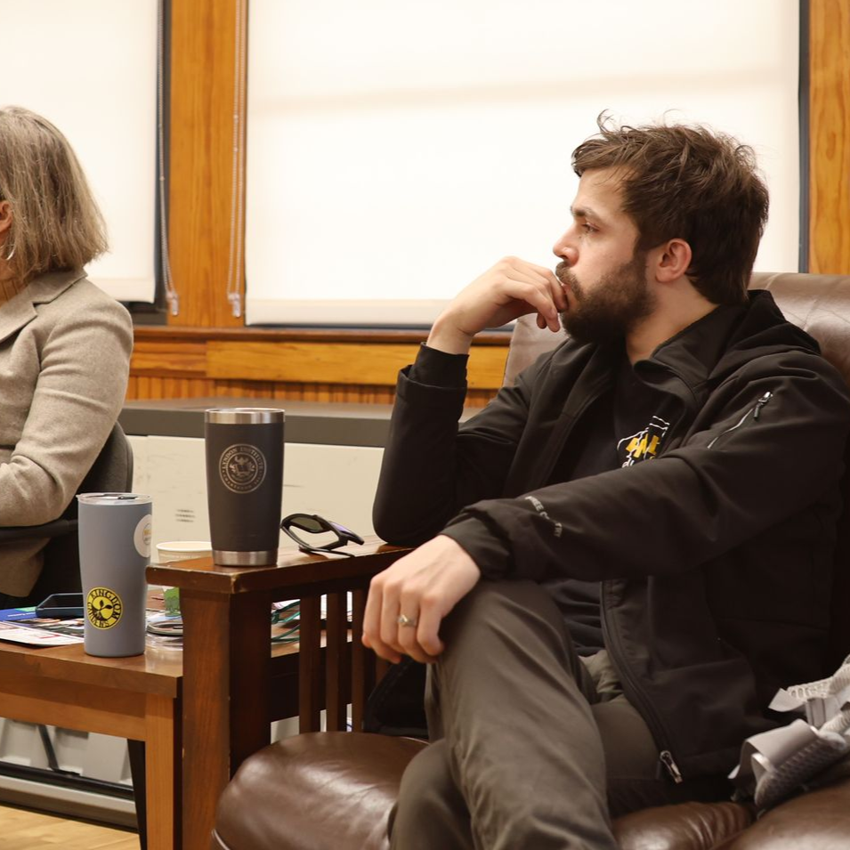 Community members attending the April 2026 Coffee & Connections from the Northeast Kingdom Chamber of Commerce.