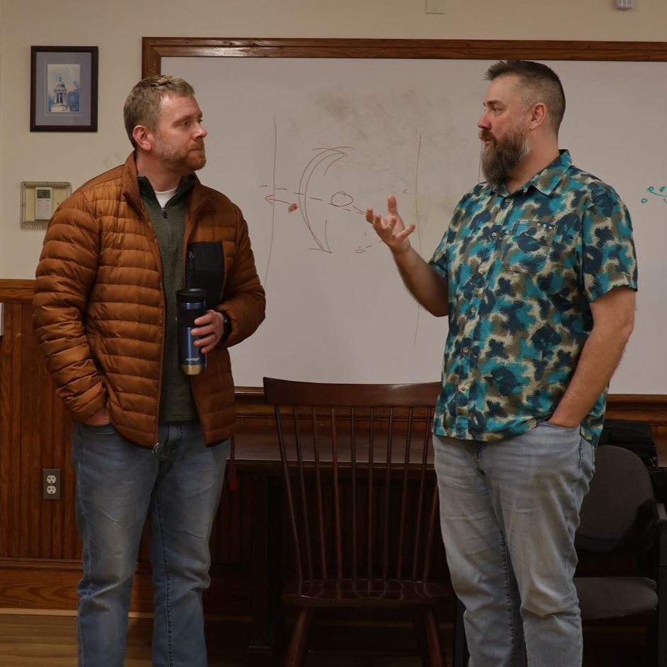 Community members attending the April 2026 Coffee & Connections from the Northeast Kingdom Chamber of Commerce.