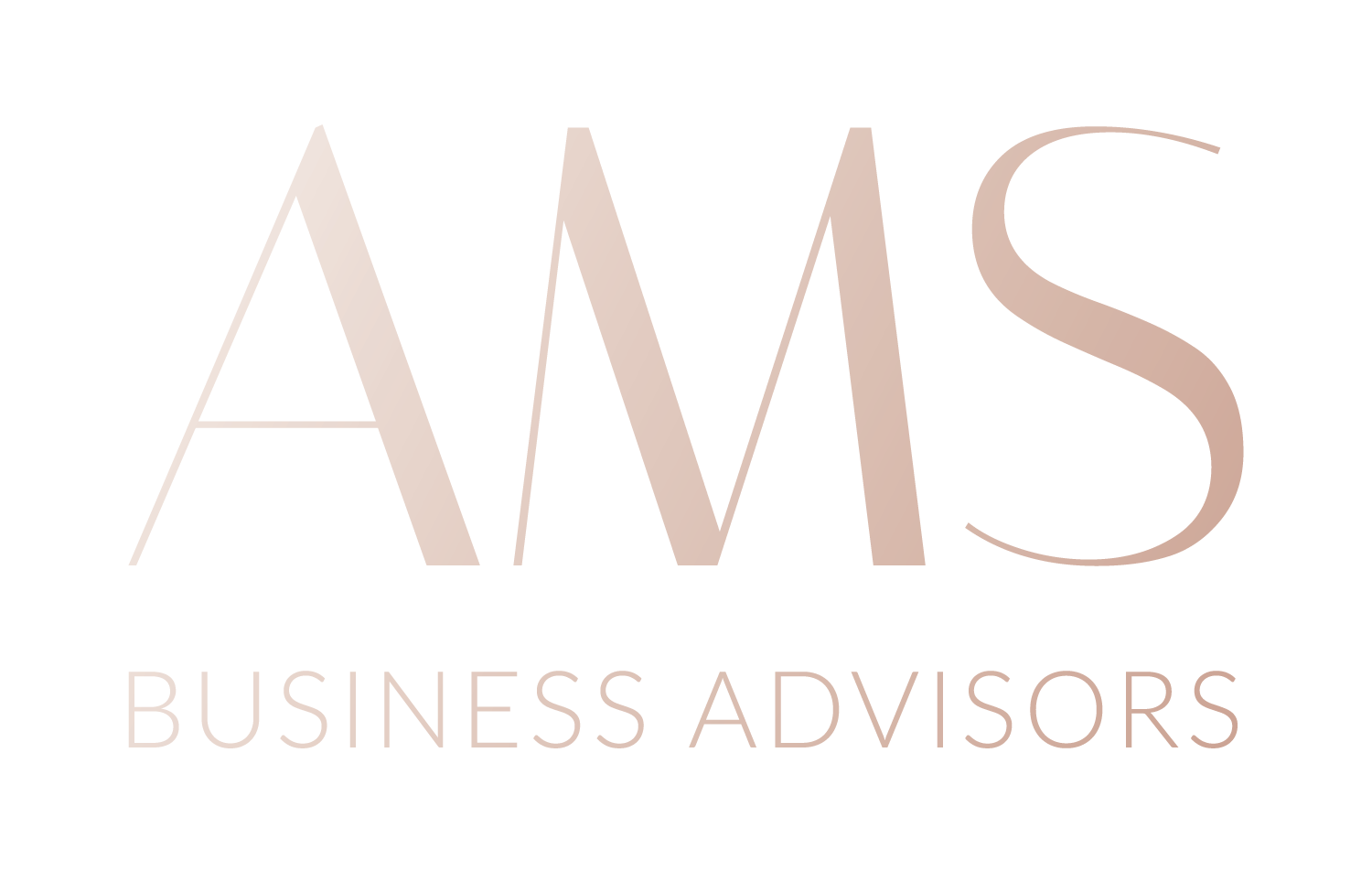 A logo for ams business advisors on a white background.