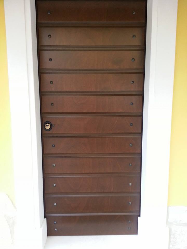 porta blindata in legno