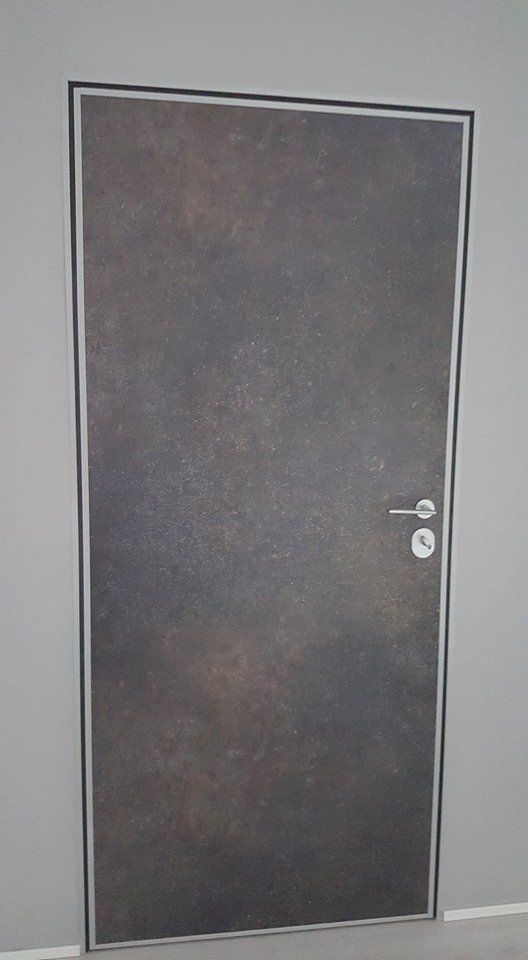 porta per interni legno grigio