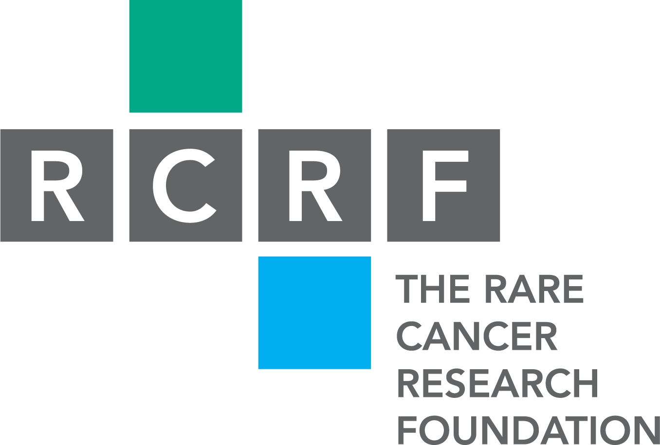 The logo for the rare cancer research foundation.