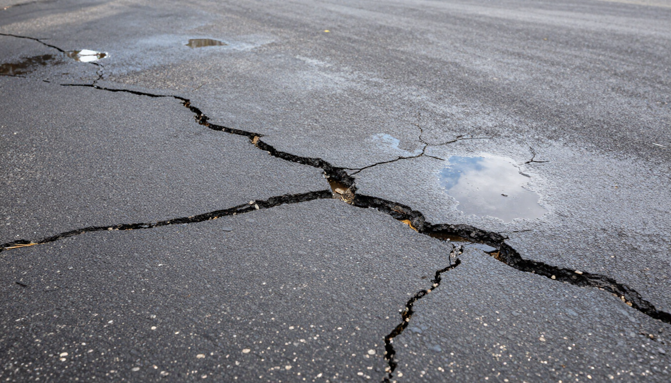 Asphalt wear and tear