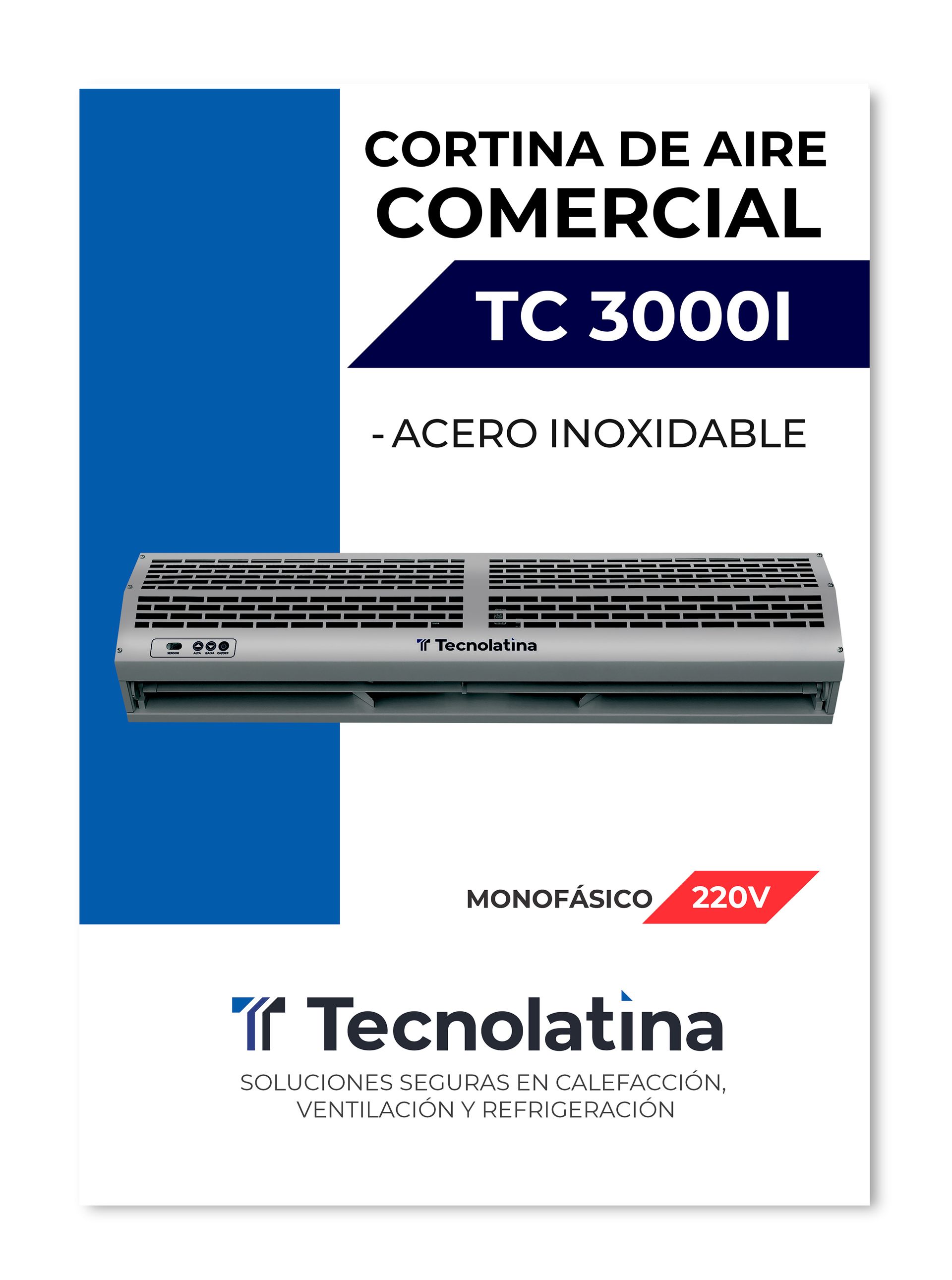 pdf cortina de aire ti3000i tecnolatina