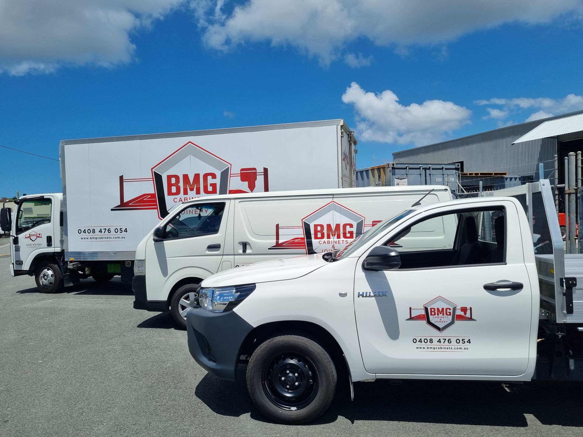 BMG Cabinets & Joinery work van, truck and ute