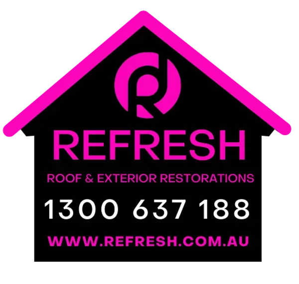 Logo for Refresh Roof & Exterior Restorations.