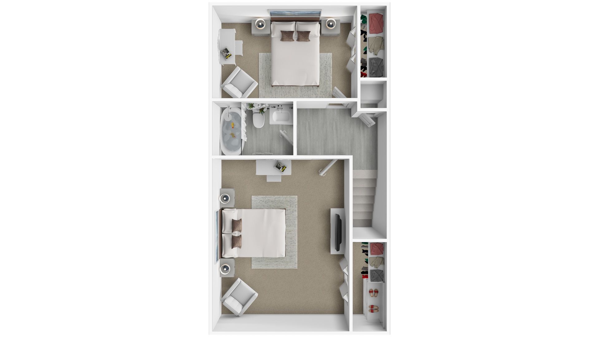 A floor plan of a house with a bedroom , living room , and bathroom.