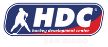 The logo for HDC hockey development center in San Diego