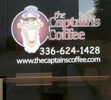 Captains Coffee Sign — High Point, NC — C & R Graphics