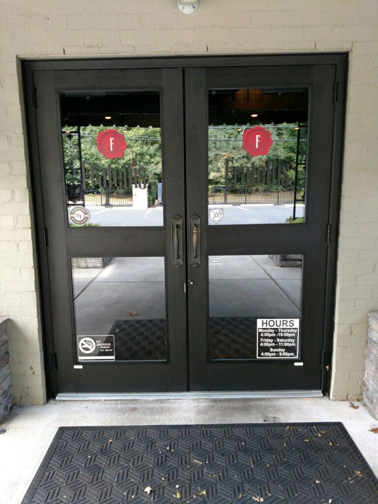 Red Window Graphic Sign — High Point, NC — C & R Graphics