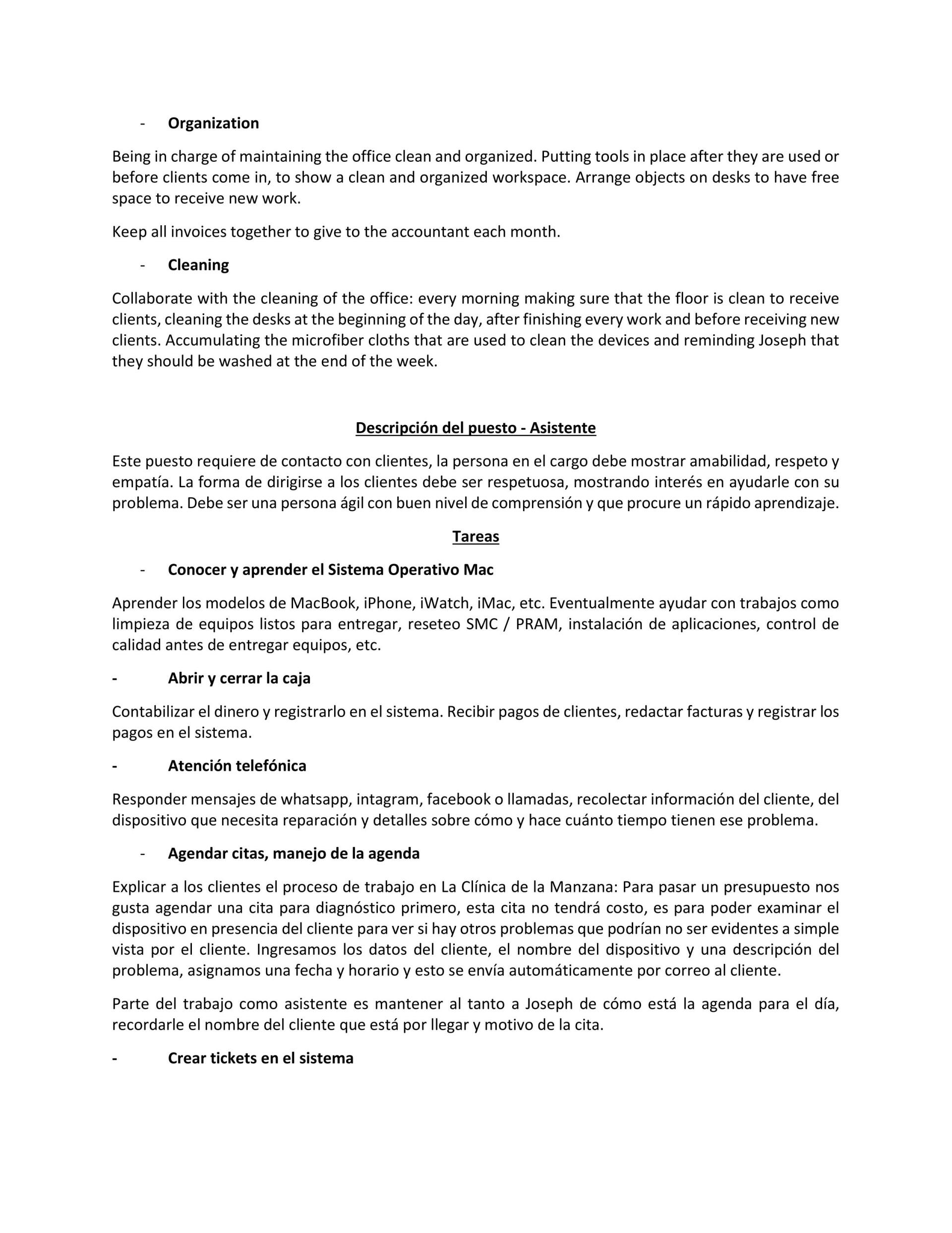 A white sheet of paper with a lot of text on it.