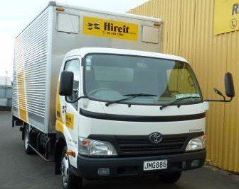 Cargo truck parked outside Hire It Limited