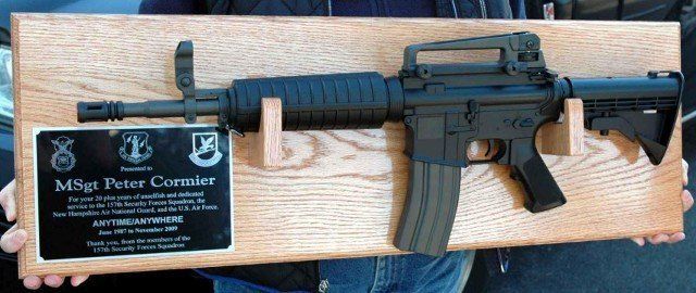 Gun On Plaque — Somersworth NH — Awards Plus