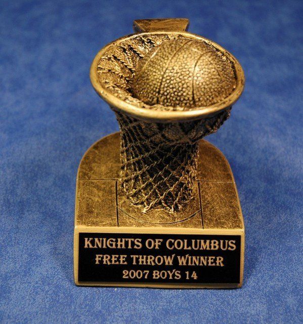 Kights of Columbus Free Throw Award — Somersworth NH — Awards Plus