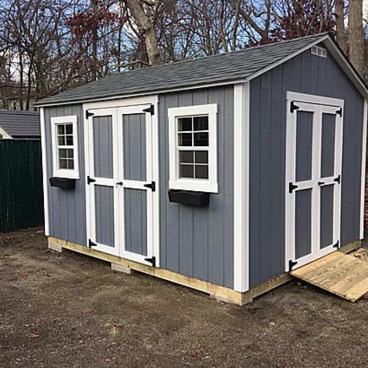 The Shed Crafter Blue Shed Custom with Ramp