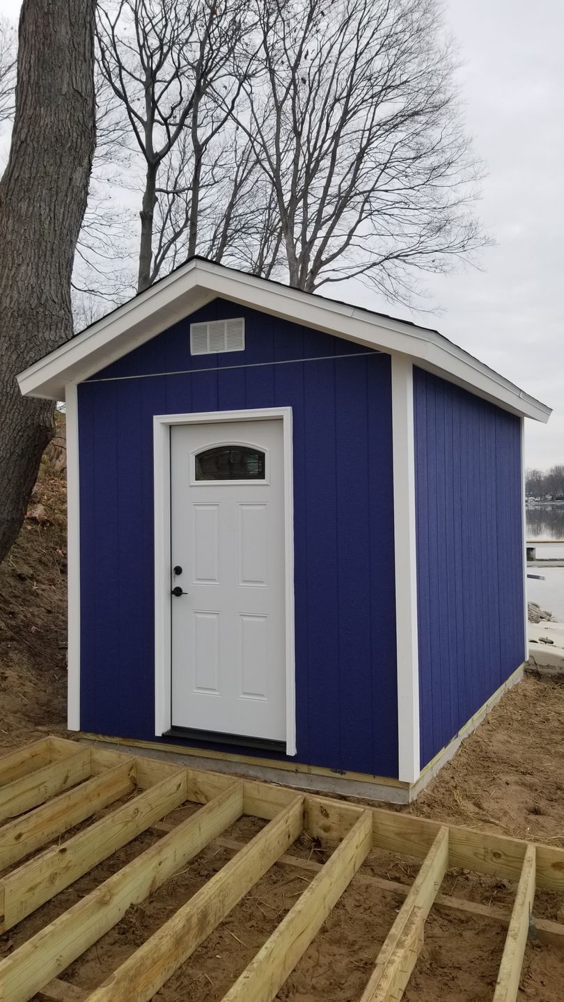 The Shed Crafter lake shed custom 
