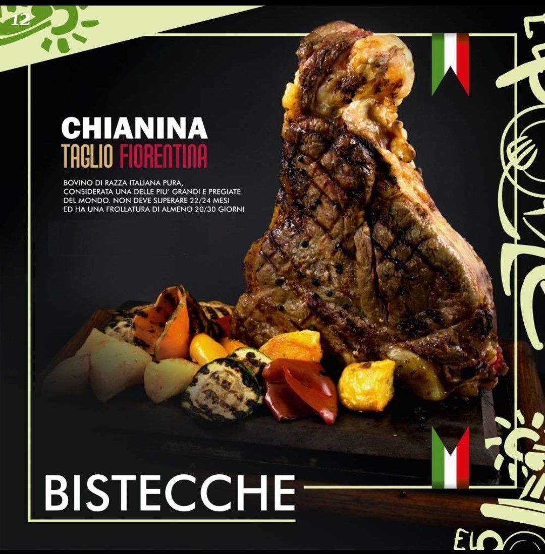 Bistecca di chianina taglio fiorentino
