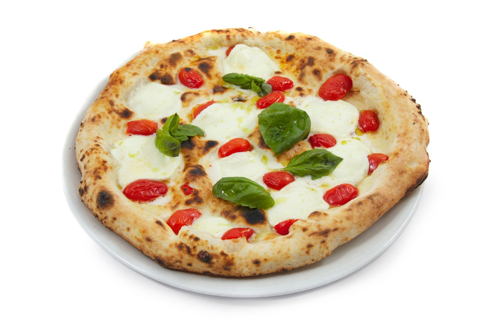 Pizza con pomodoini del Piennolo e mozzarella di bufala