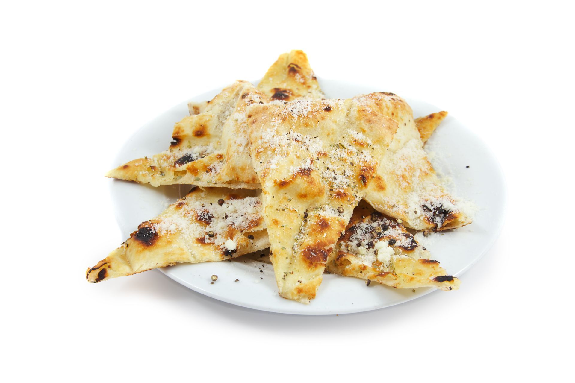 Focaccia cacio e pepe.