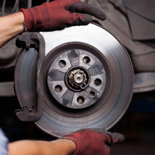 Repairing brakes on car