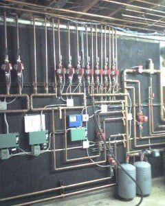 set of heating pipes - Air Conditioning Installation in Staten Island, NY