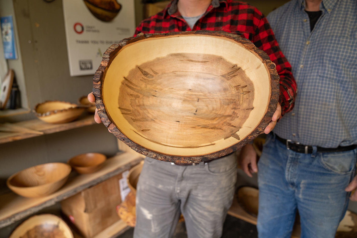 Matthews Studio showcasing hand carved wooden bowl