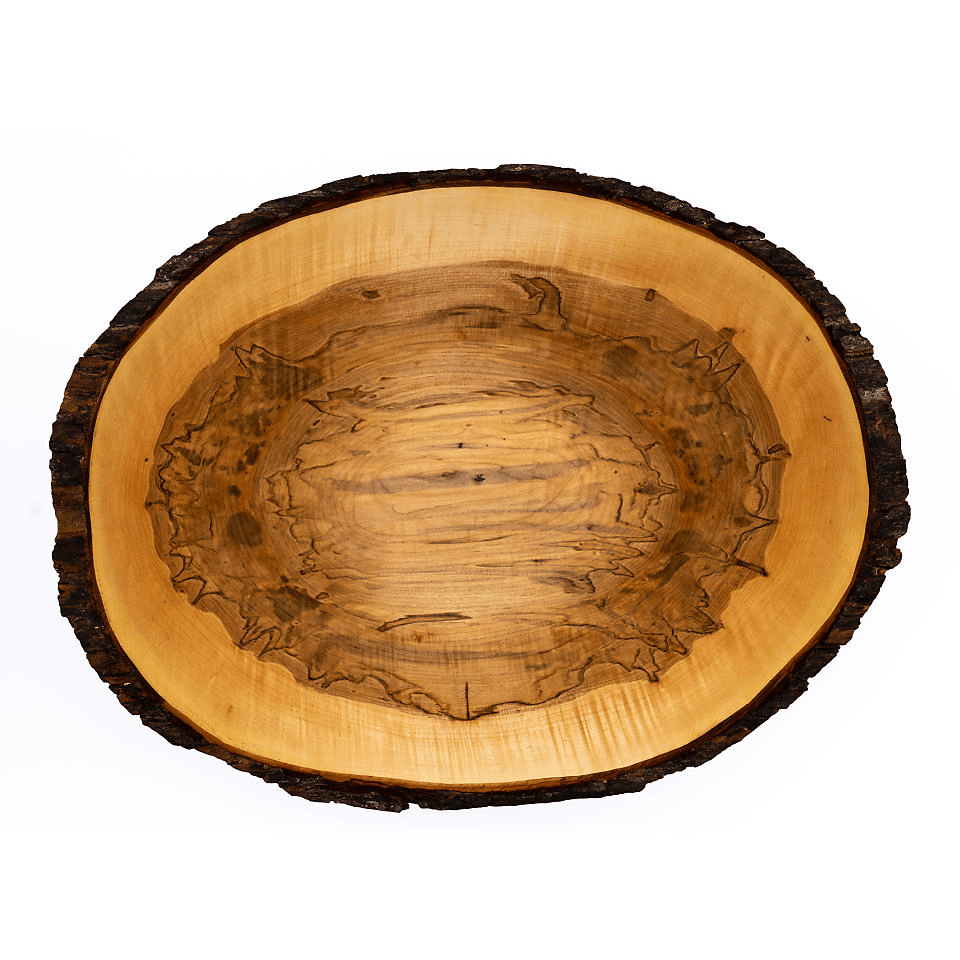 hand carved wooden platter by Matthews Studio