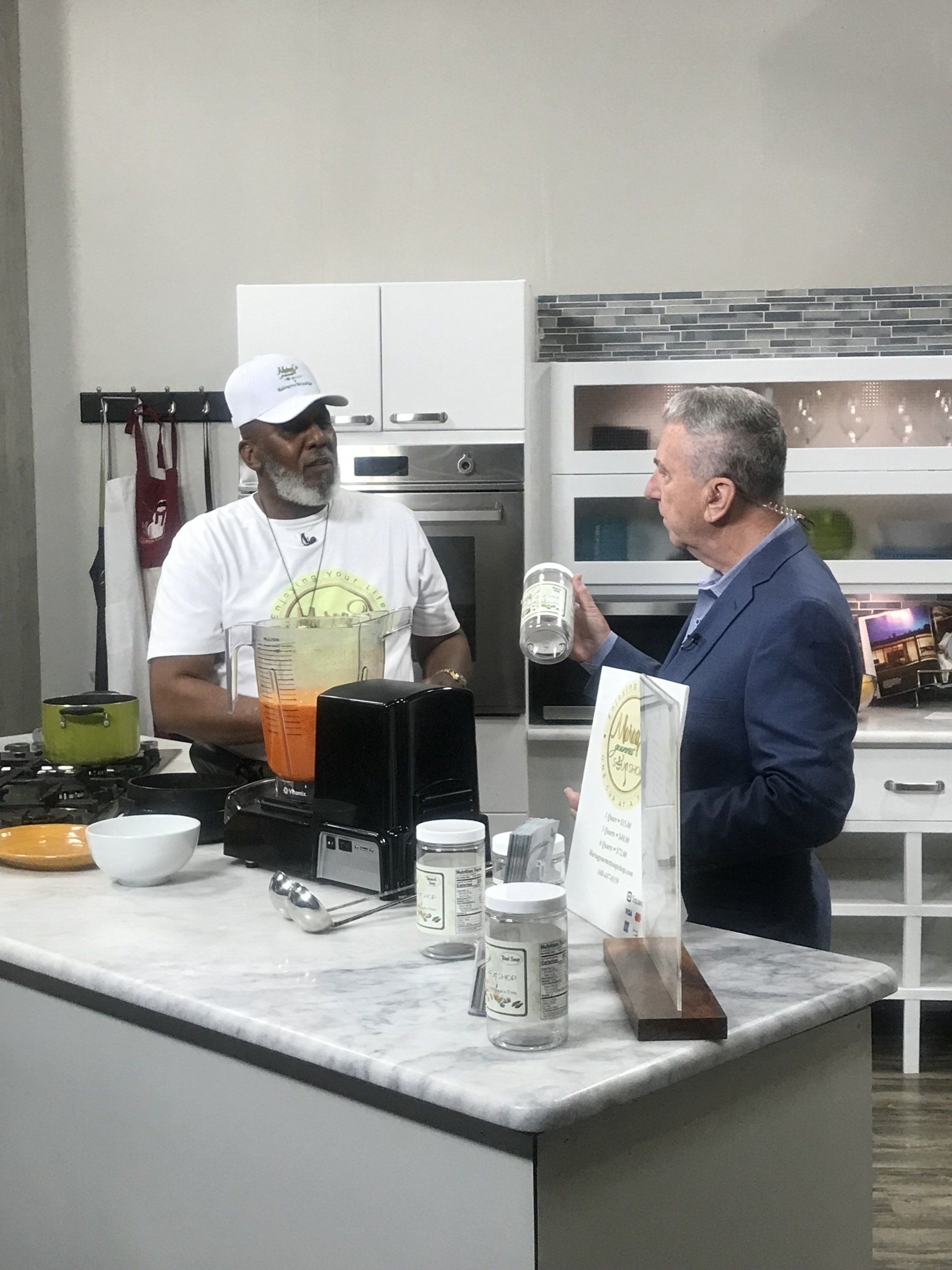 Leslie on the local news