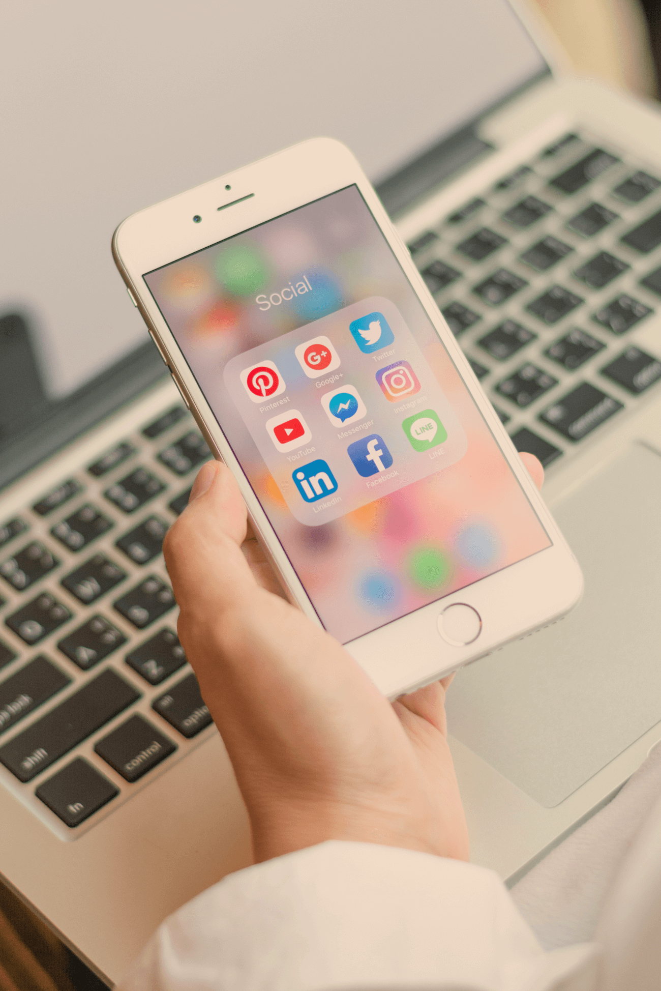 Social Media Platforms on Mobile Phone